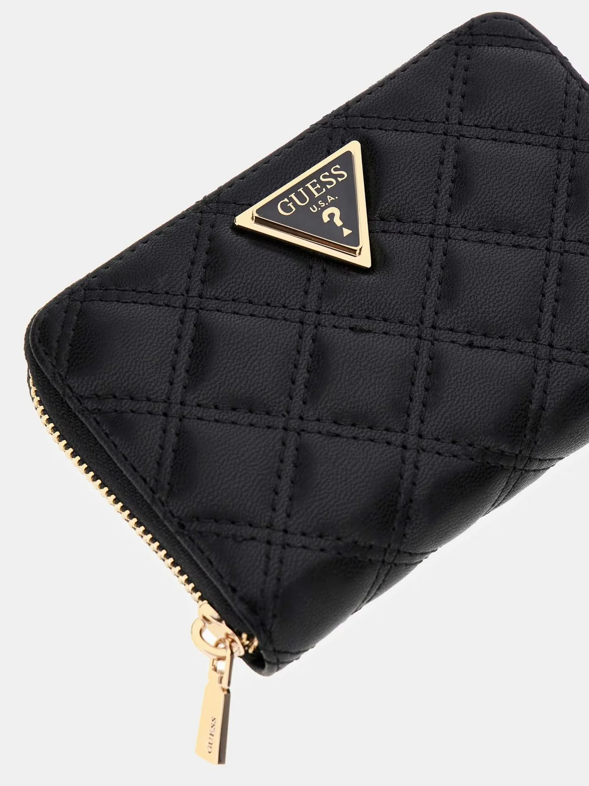 GUESS Portafoglio Donna GIULLY II SLG MED ZIP AROUND SWQG96 73140 BLA BLACK - Image 3