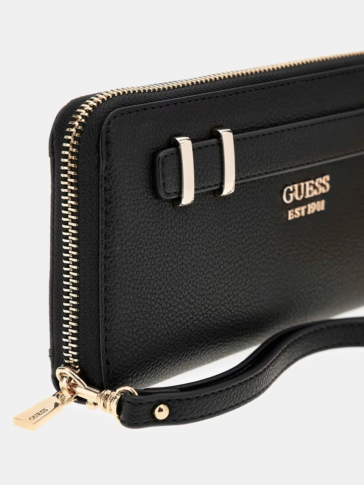 GUESS Portafoglio Donna GREGORIA SLG LARGE ZIP AROUND SWBG85 46146 BLA BLACK - Image 3