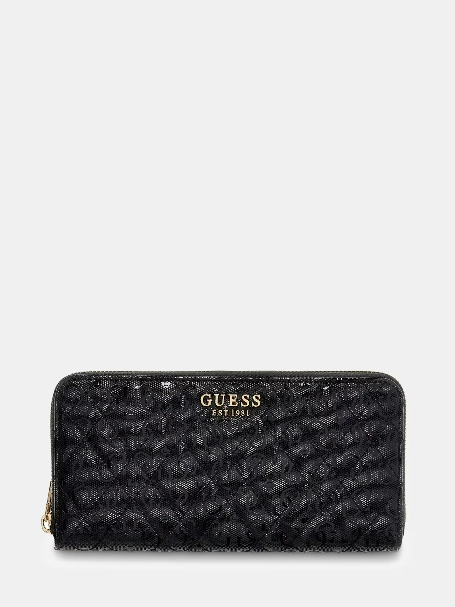 GUESS Portafoglio Donna ISEMAY SLG LARGE ZIP AROUND SWGG96 28146 BLA BLACK - Image 2