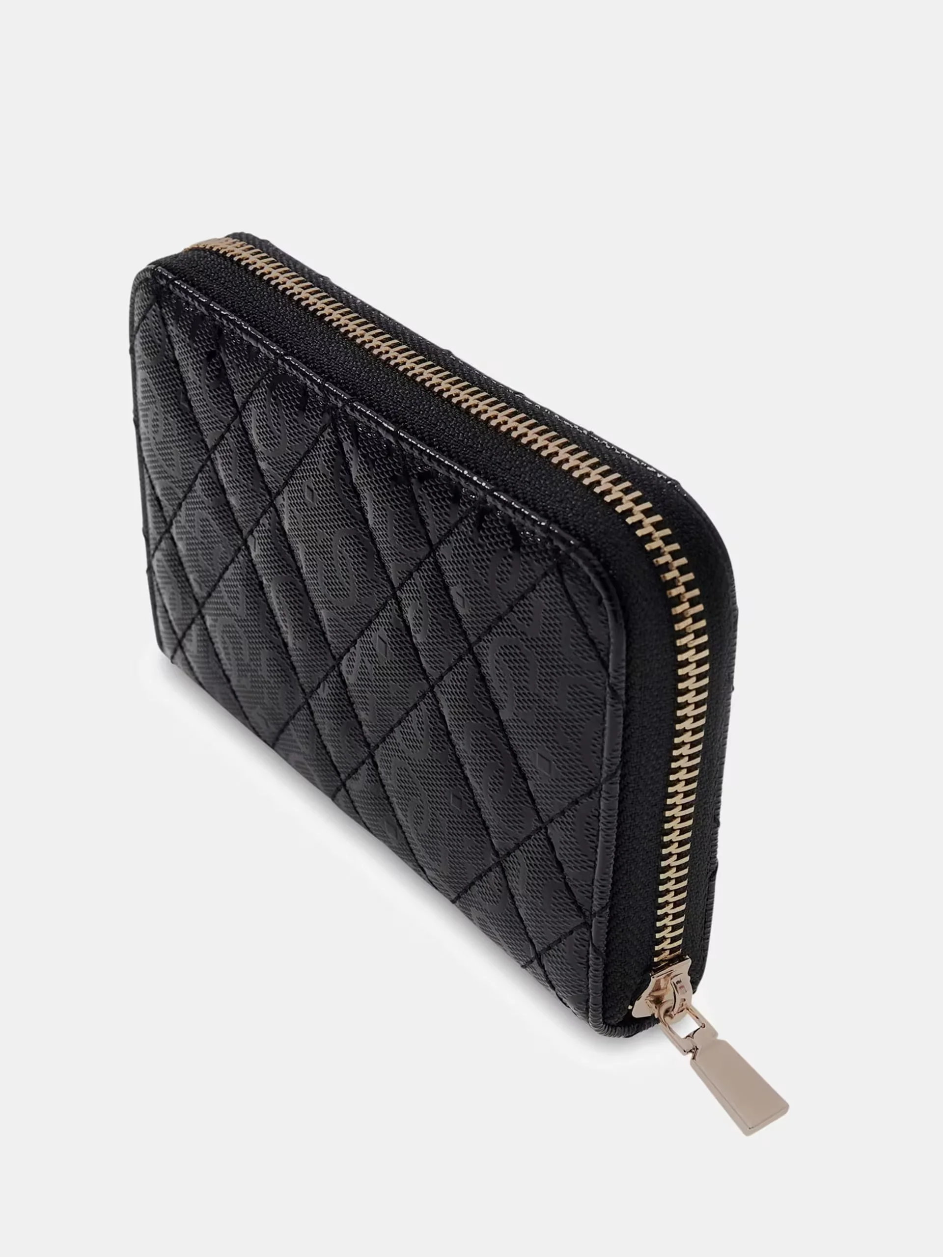 GUESS Portafoglio Donna ISEMAY SLG MEDIUM ZIP AROUND SWGG96 28140 BLA BLACK - Image 3