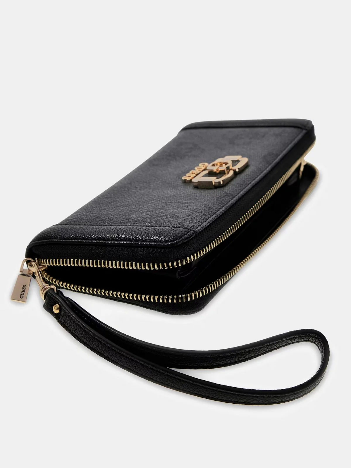 GUESS Portafoglio Donna KARNILLA LOGO SLG LRG ZIP ARND SWOS99 01146 CLO COAL LOGO - Image 4