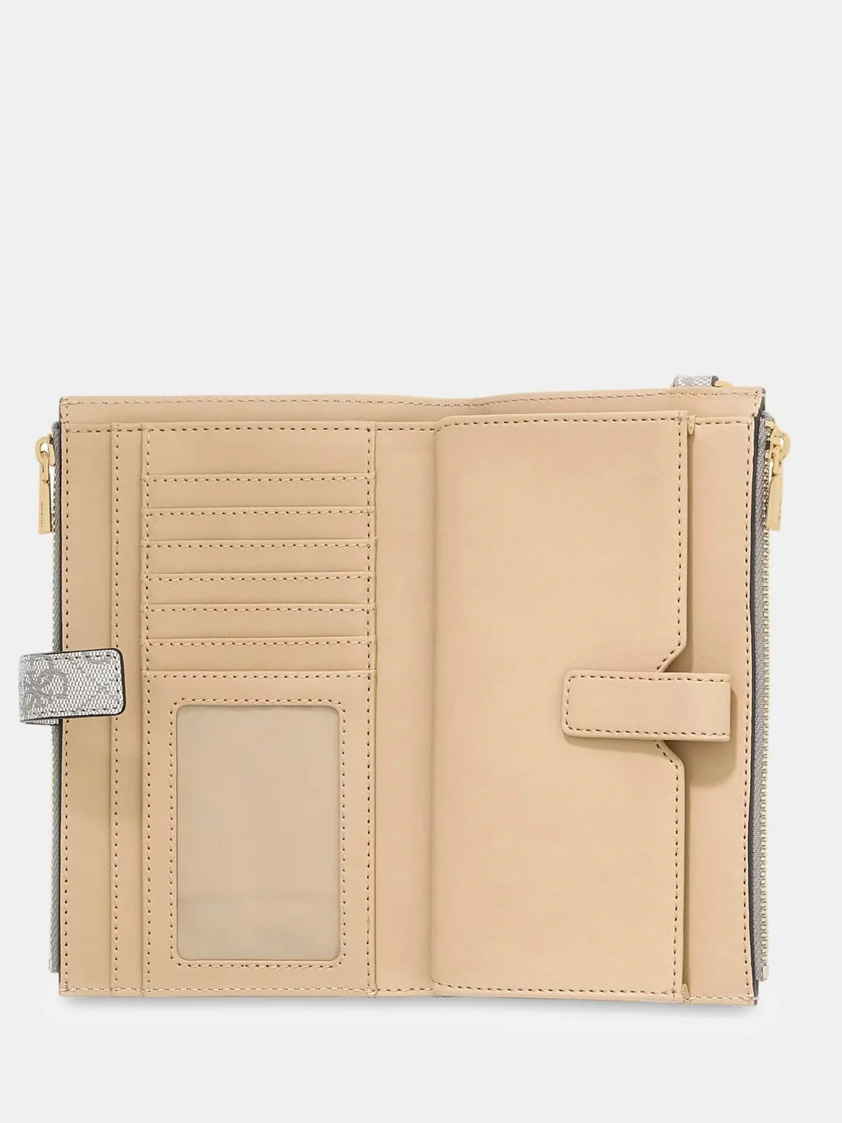 GUESS Portafoglio Donna LAUREL II SLG DBL ZIP ORGNZR SWSG74 59157 DKO DARK TAUPE LOGO - Image 2