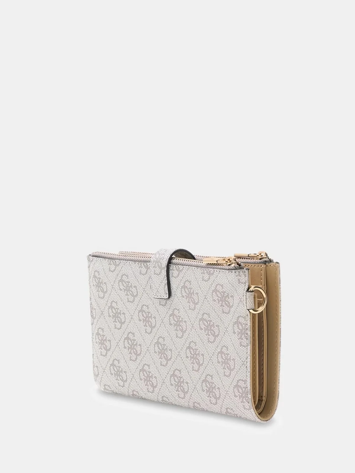 GUESS Portafoglio Donna LAUREL II SLG DBL ZIP ORGNZR SWSG74 59157 DKO DARK TAUPE LOGO - Image 3