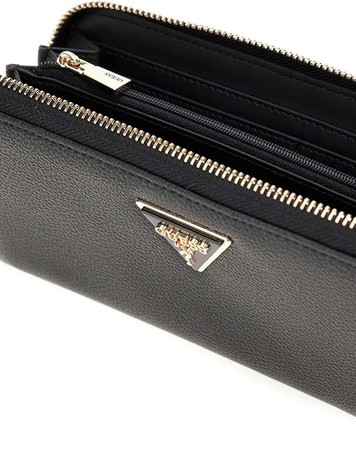 GUESS Portafoglio Donna LAUREL II SLG LARGE ZIP AROUND SWBG74 59146 BLA BLACK - Image 3