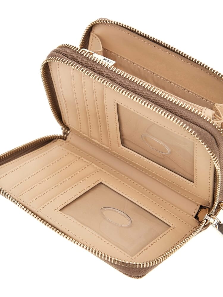GUESS Portafoglio Donna LAUREL II SLG MED DOUBLE ZIP SWSG74 59164 LTL LATTE LOGO - Image 2