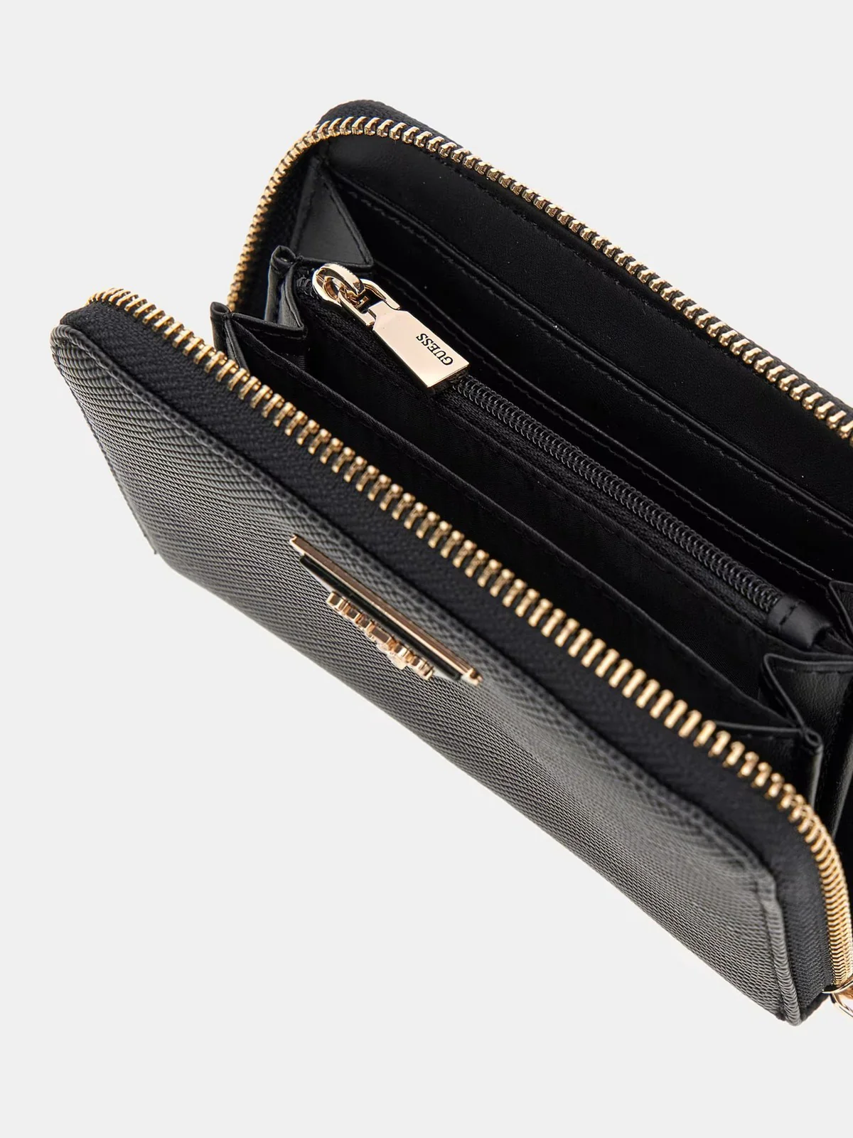 GUESS Portafoglio Donna Laurel Slg Card & Co SWZG85 00140 BLA Nero - Image 3