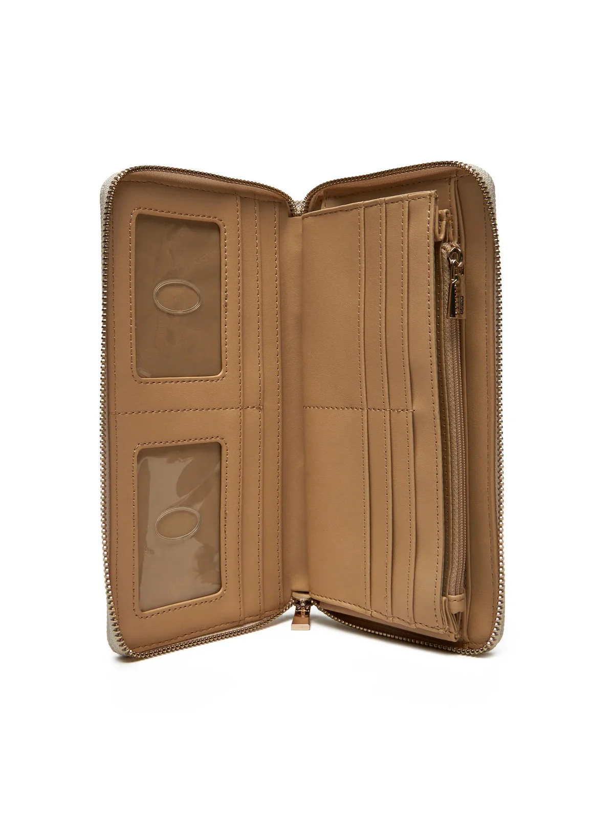 GUESS Portafoglio Donna LAUREL SLG CHEQUE ORGANIZER SWZG85 00163 BON Beige - Image 3