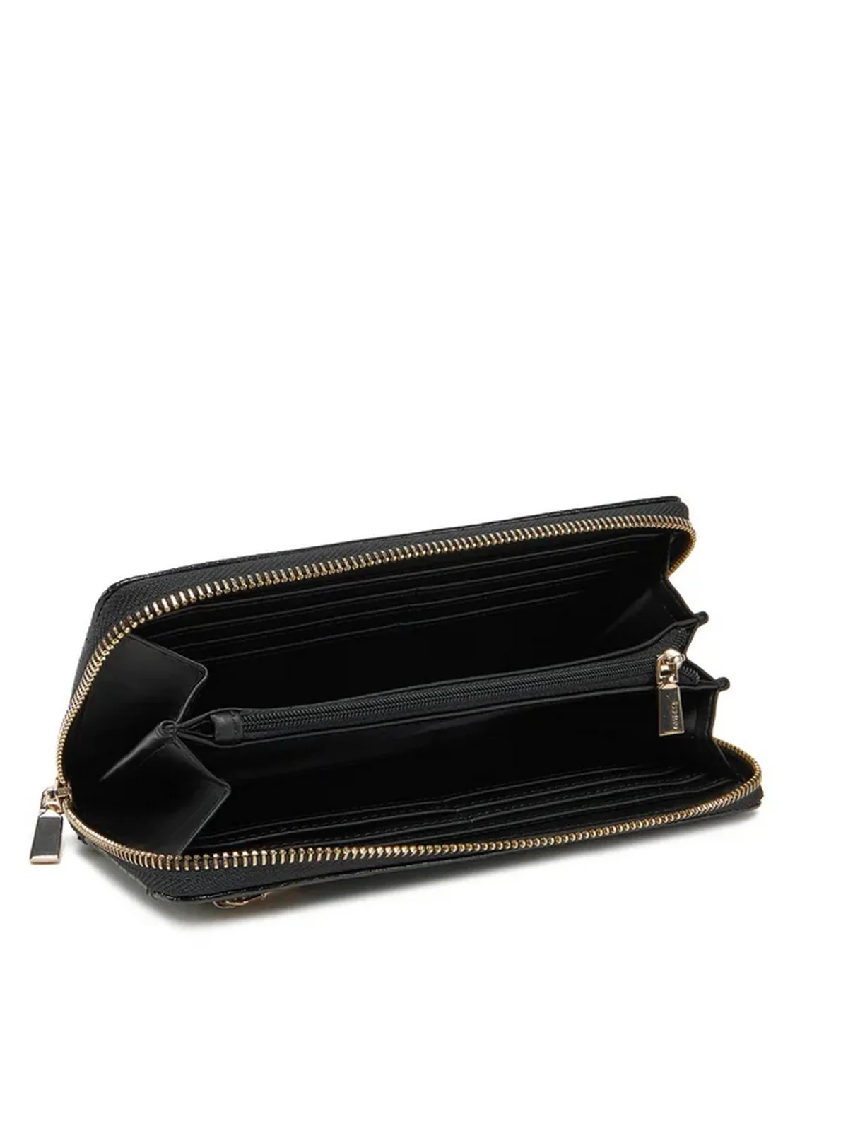 GUESS Portafoglio Donna LAUREL SLG LARGE ZIP AROUND SWCZ85 00146 BLA Nero - Image 3