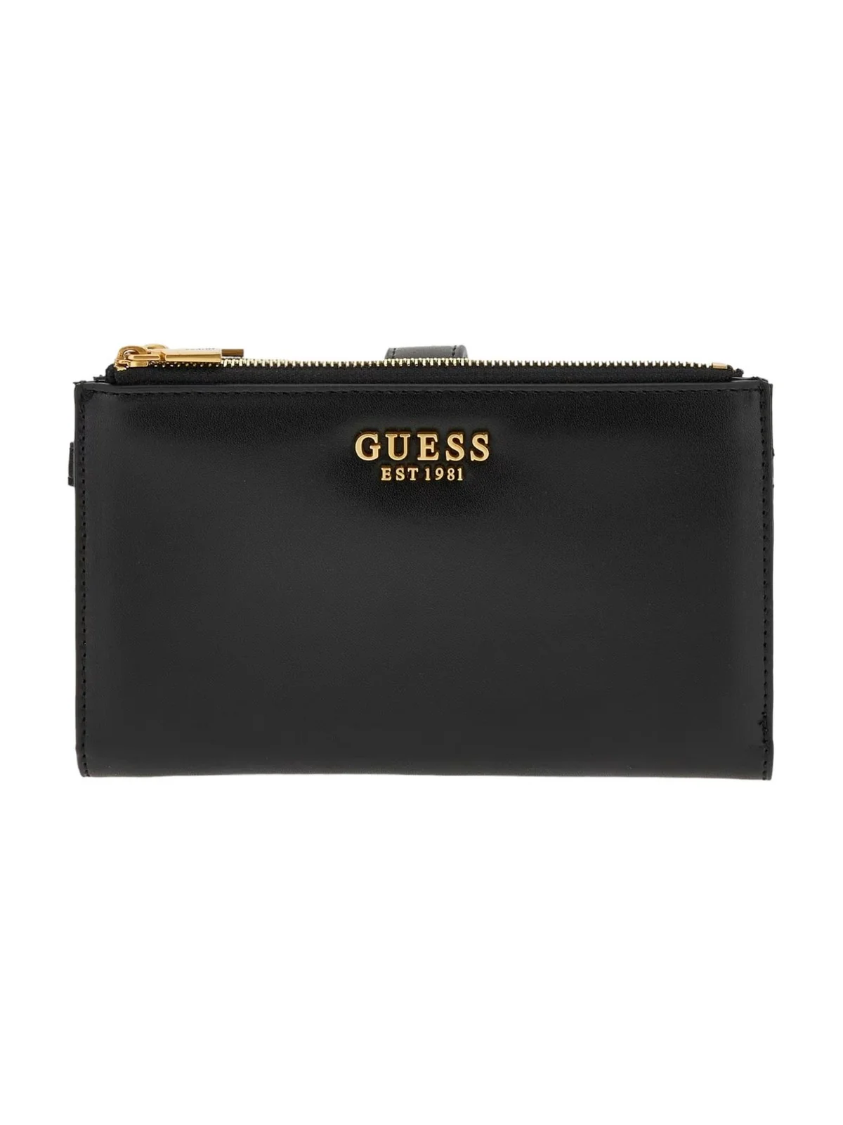 GUESS Portafoglio Donna Laurel Slg Large Zip SWVA85 00570 BLA Nero