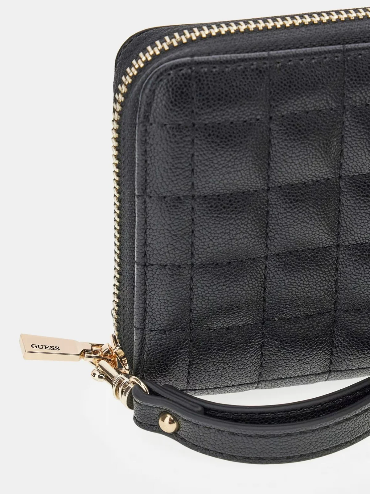 GUESS Portafoglio Donna NADIRA SLG LARGE ZIP AROUND SWQG84 24146 BLA BLACK - Image 3