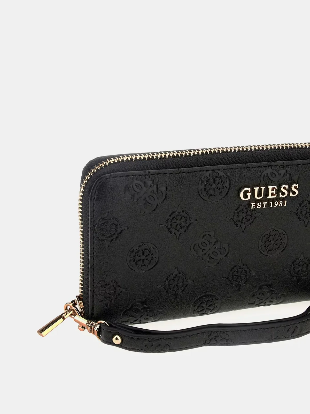 GUESS Portafoglio Donna PHOEBE SLG LARGE ZIP AROUND SWPD96 65146 BLO BLACK LOGO - Image 4