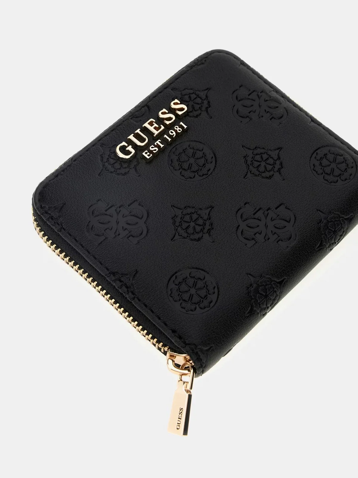 GUESS Portafoglio Donna PHOEBE SLG SMALL ZIP AROUND SWPD96 65137 BLO BLACK LOGO - Image 4