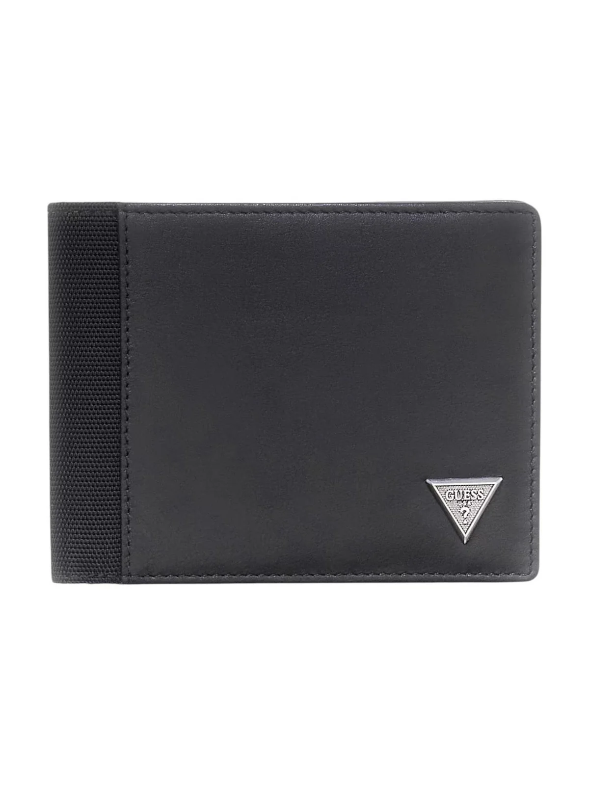 GUESS Portafoglio Uomo BERNA BIFOLD M SMBEHN LEA20 BLA BLACK