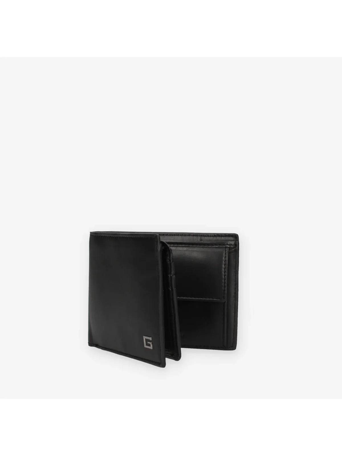 GUESS Portafoglio Uomo MADRID BLFLD W SEWN FLAP W C P SMMAGS LEA24 BLA Nero - Image 5