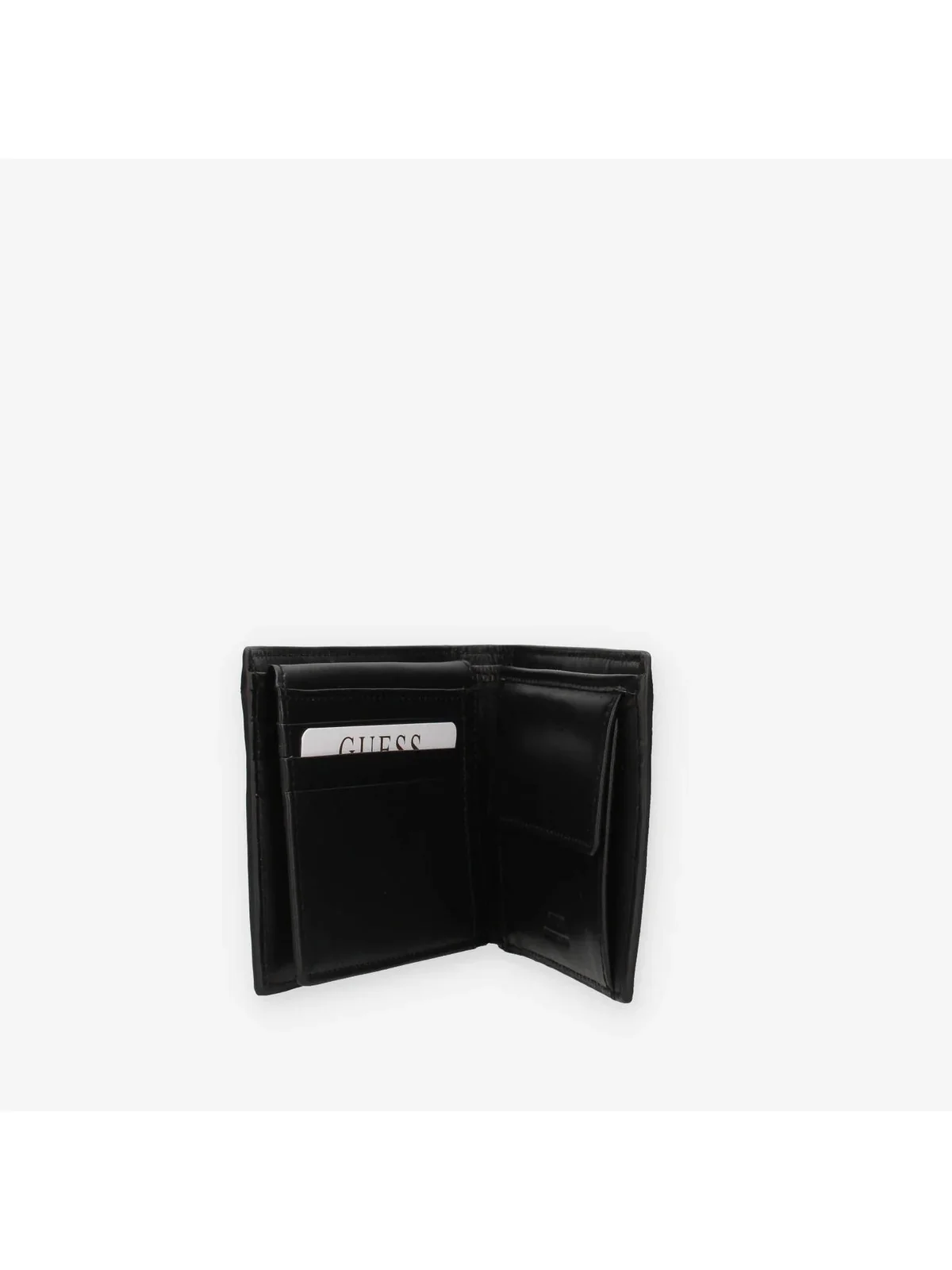 GUESS Portafoglio Uomo MADRID BLFLD W SEWN FLAP W C P SMMAGS LEA24 BLA Nero - Image 6