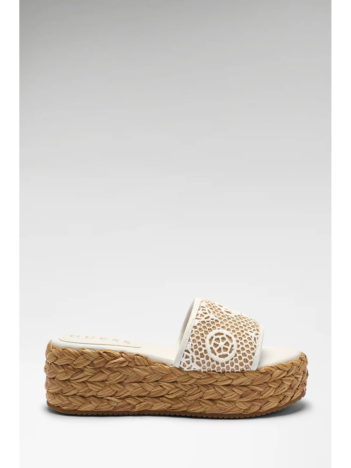 GUESS Sandalo Donna BINATA FLJBIA FAL04 WHINA WHITE NATURAL - Image 3