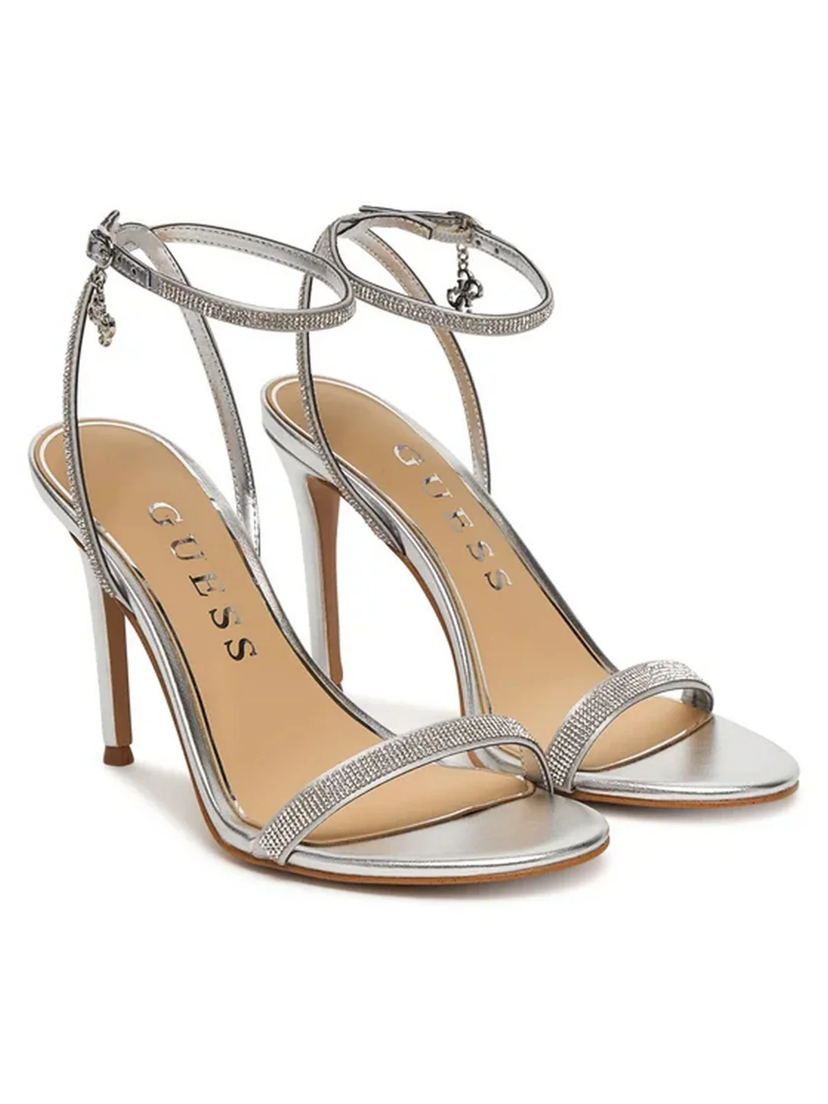 GUESS Sandalo Donna CHARMER FLJCHR SAT03 SILVE SILVER - Image 2