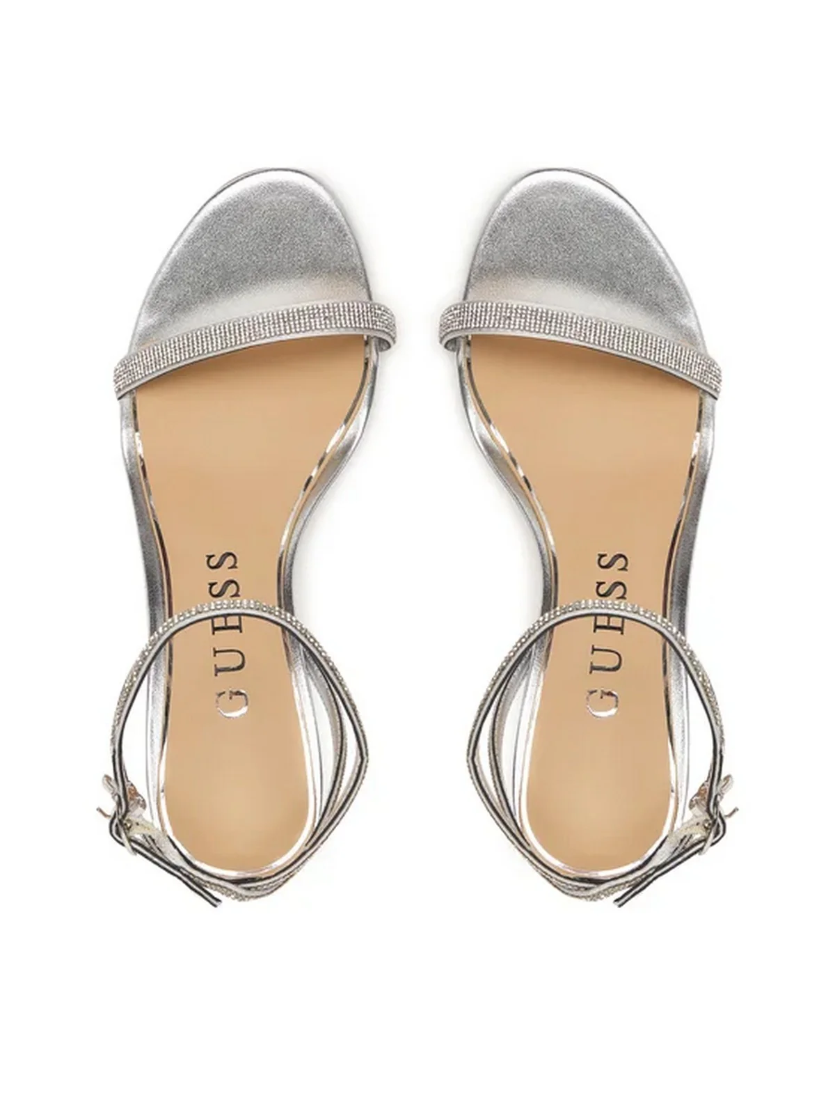 GUESS Sandalo Donna CHARMER FLJCHR SAT03 SILVE SILVER - Image 5