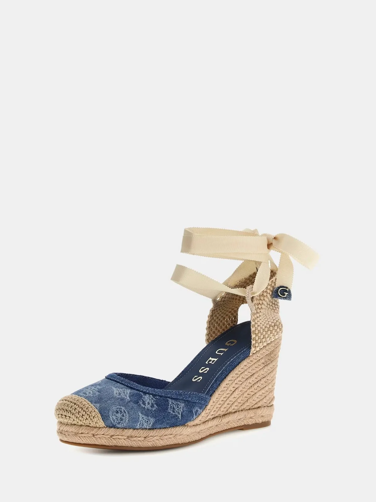 GUESS Sandalo Donna CYRENA FLJCYR DEN04 BLUE Blu - Image 2