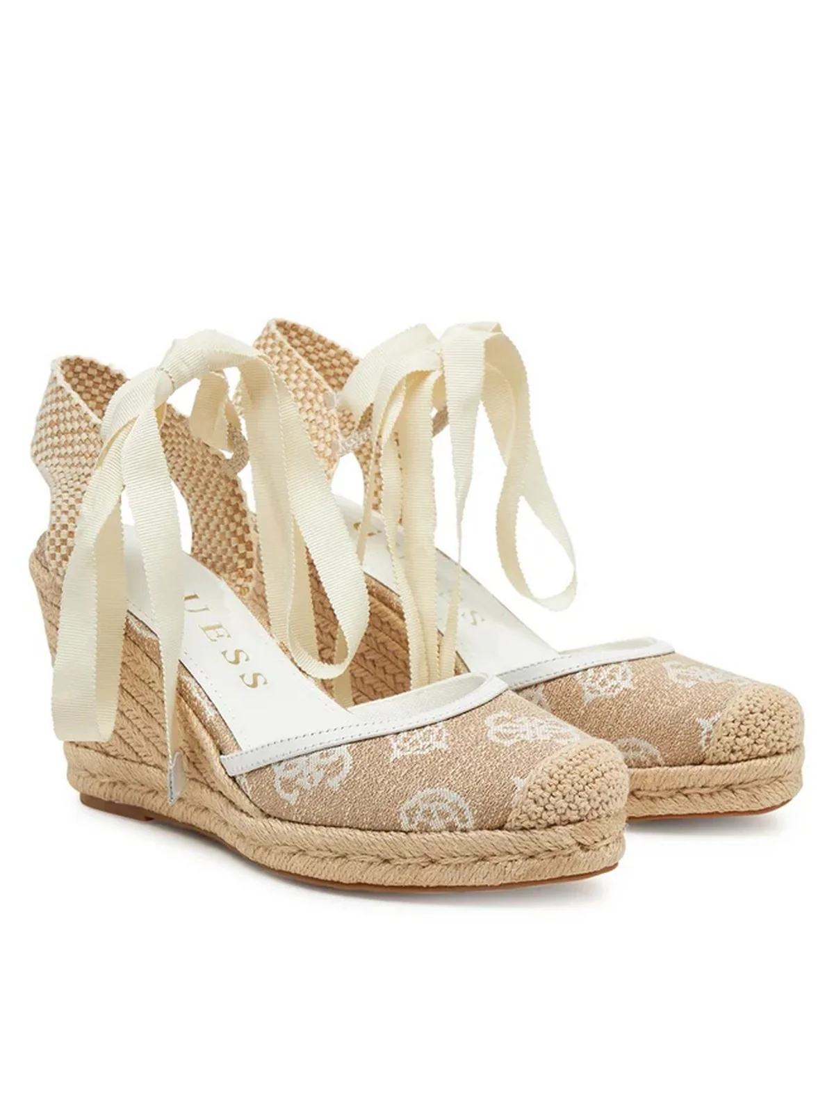 GUESS Sandalo Donna CYRENA FLJCYR FAB04 WHITE Bianco - Image 2