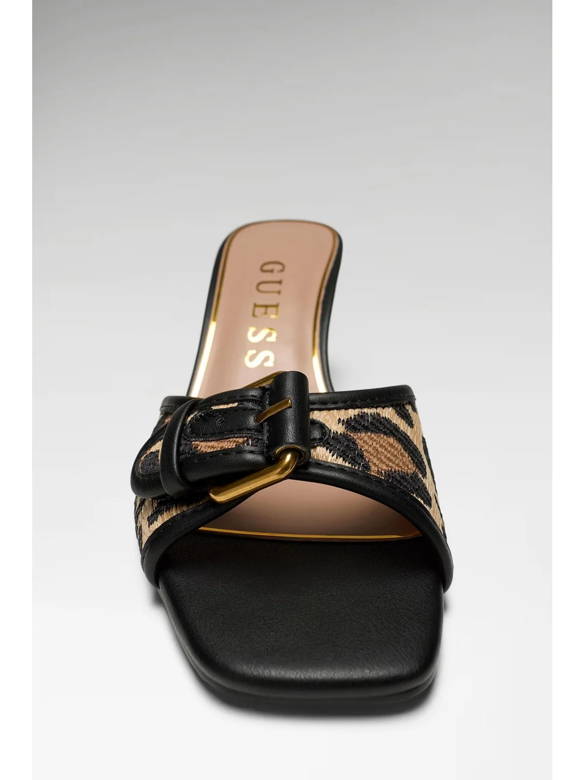 GUESS Sandalo Donna DISTA2 FLJDI2 PEL03 BLKNA BLACK NATURAL - Image 3