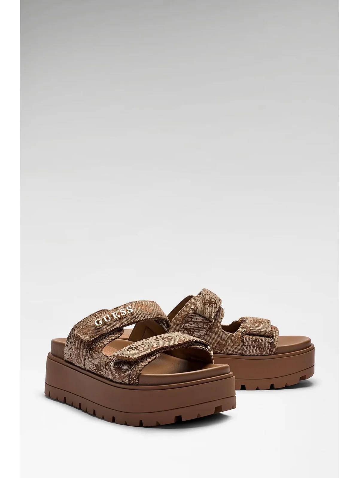 GUESS Sandalo Donna FAXON2 FLJF2X FAL03 BEIBR BEIGE BROWN - Image 2
