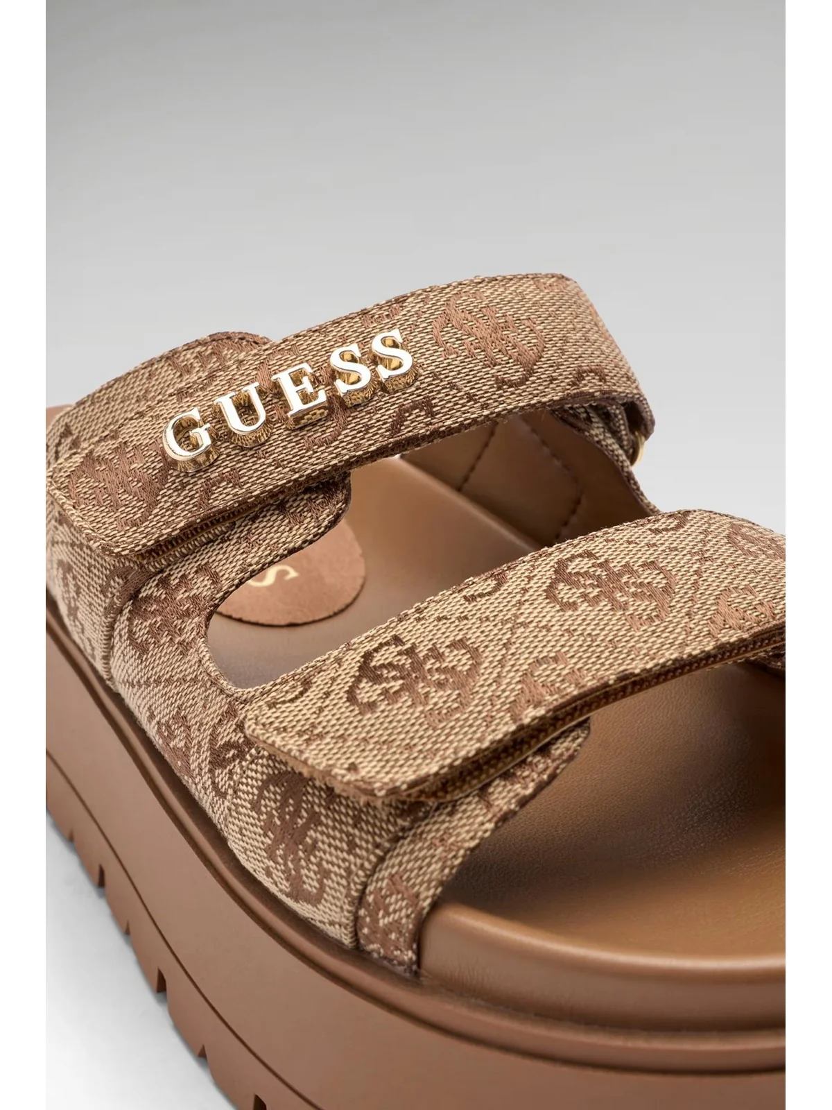GUESS Sandalo Donna FAXON2 FLJF2X FAL03 BEIBR BEIGE BROWN - Image 6
