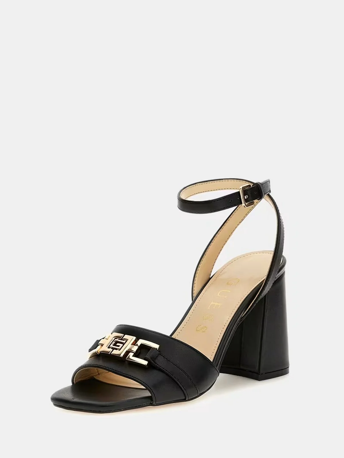 GUESS Sandalo Donna GRATO FLJGRT LEA03 BLACK Nero - Image 2