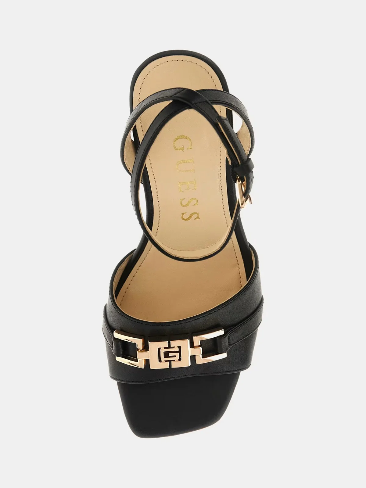 GUESS Sandalo Donna GRATO FLJGRT LEA03 BLACK Nero - Image 4