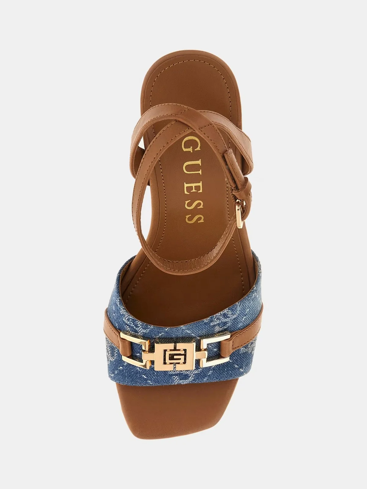 GUESS Sandalo Donna GRATO2 FLJGR2 FAL03 BLUE Blu - Image 4