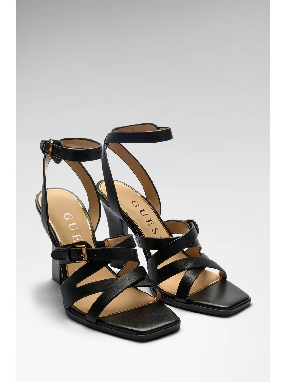 GUESS Sandalo Donna RADELA FLJRAD LEA03 BLACK BLACK - Image 2