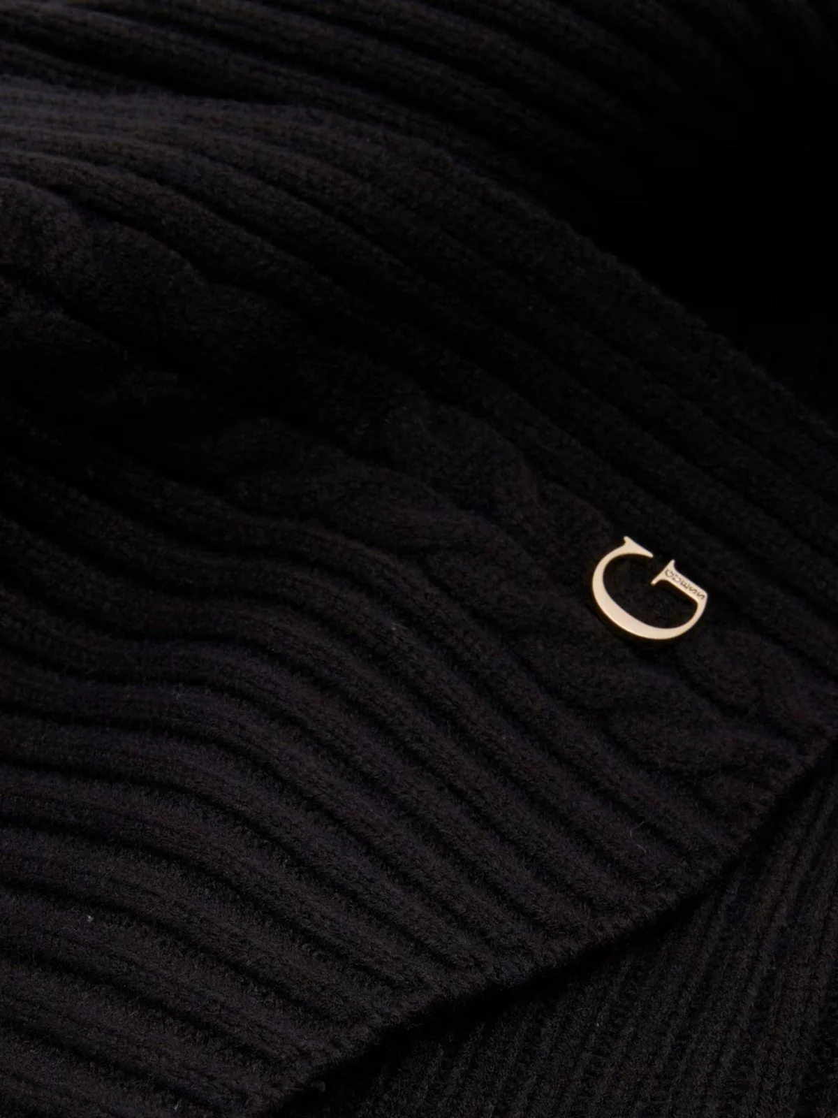 GUESS Sciarpa Donna KNITTED SCARF AW5383 POL03 BLA BLACK - Image 3