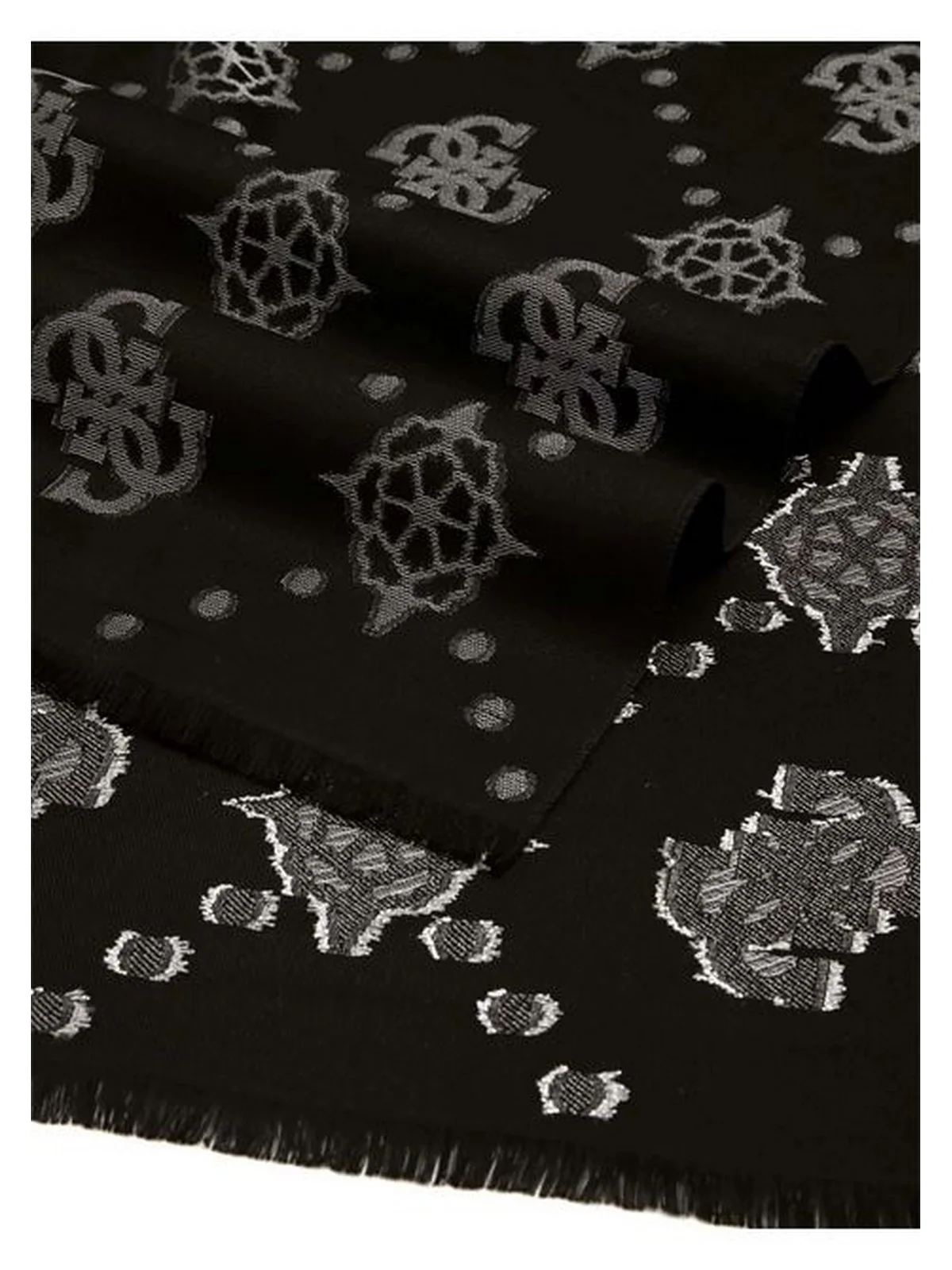 GUESS Sciarpa Donna ZALINA SCARF 70X180 AW5408 POL03 BLA BLACK - Image 2