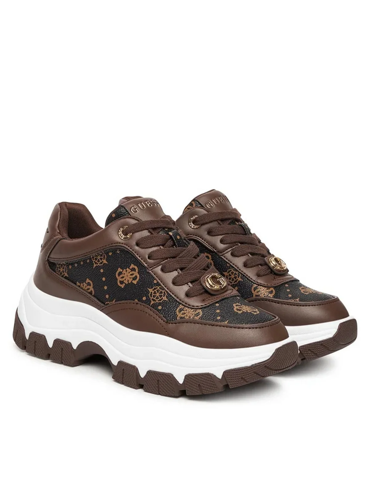 GUESS Sneaker Donna BERRETT2 FLFBRT PEL12 BROWN BROWN - Image 2