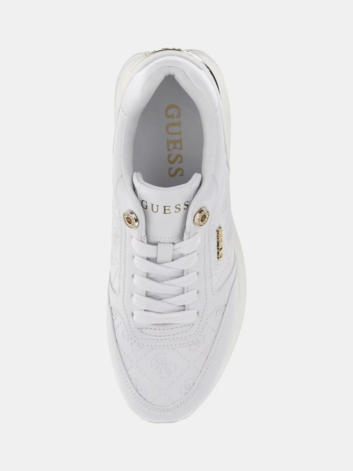GUESS Sneaker Donna CAMRIO10 FLPC10 FAL12 WHITE WHITE - Image 4