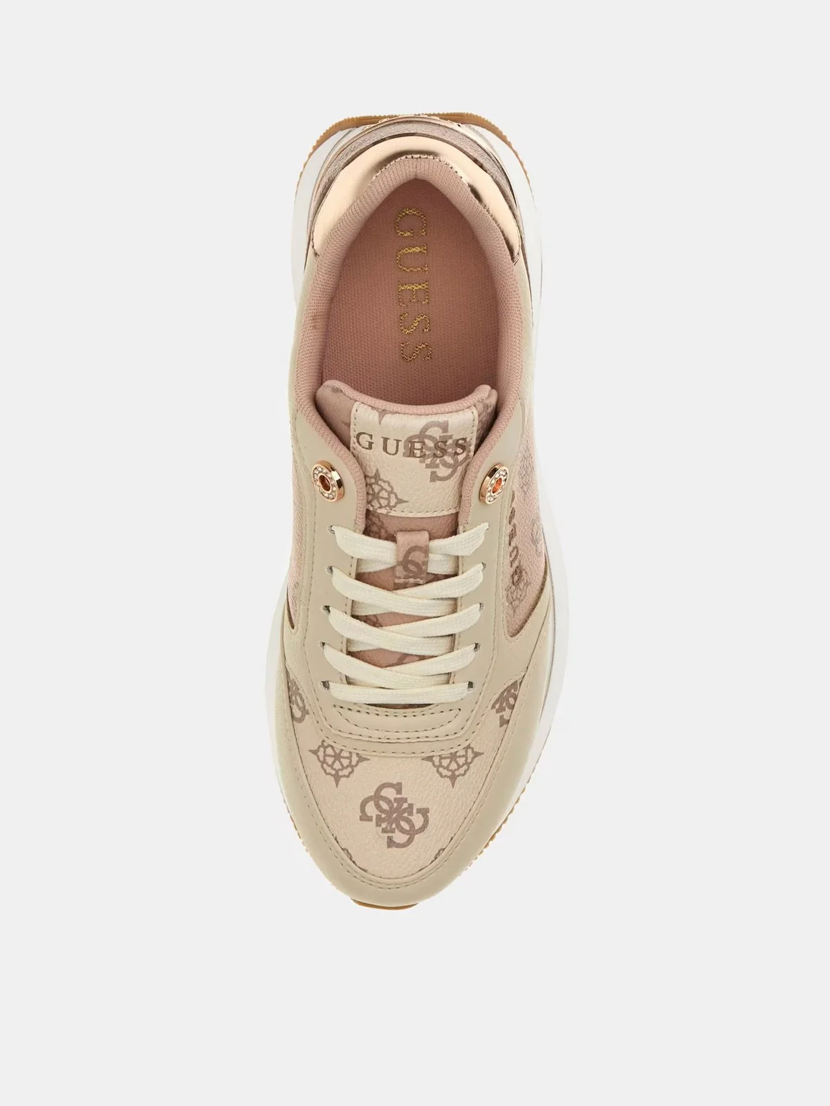 GUESS Sneaker Donna Camrio7 FLTCAM FAL12 MAUVE Beige - Image 4