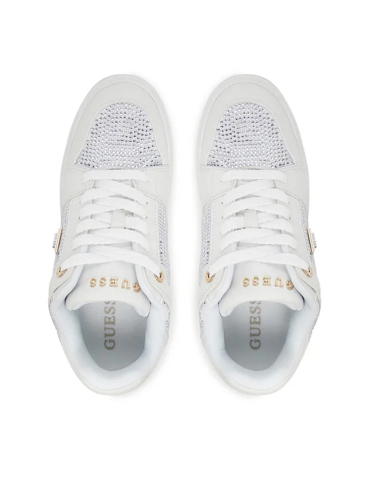 GUESS Sneaker Donna DELOVE2 FLTDL2 LEA12 WHITE WHITE - Image 5