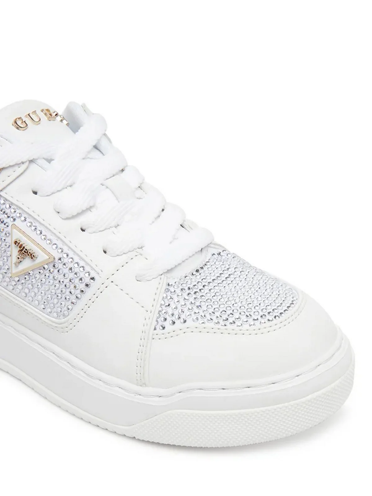 GUESS Sneaker Donna DELOVE2 FLTDL2 LEA12 WHITE WHITE - Image 6