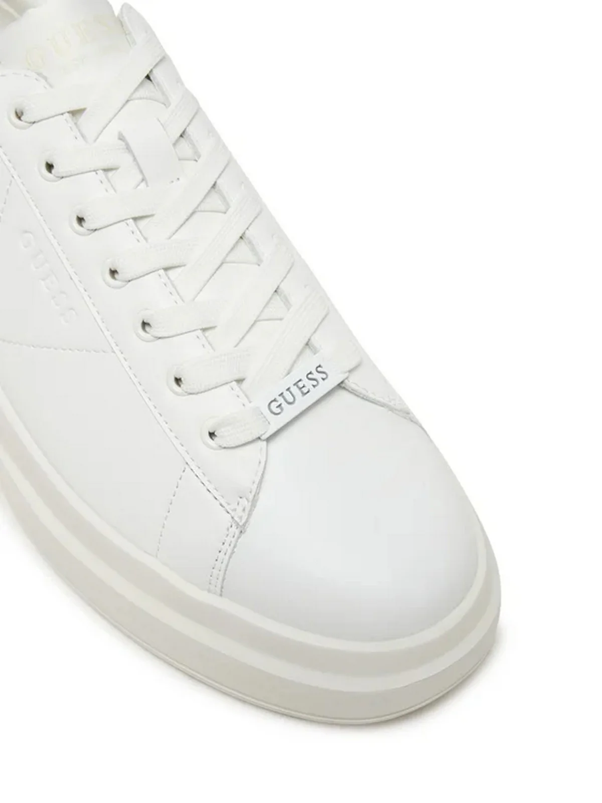 GUESS Sneaker Uomo ELBA FMJLBA LEA12 WHITE WHITE - Image 10