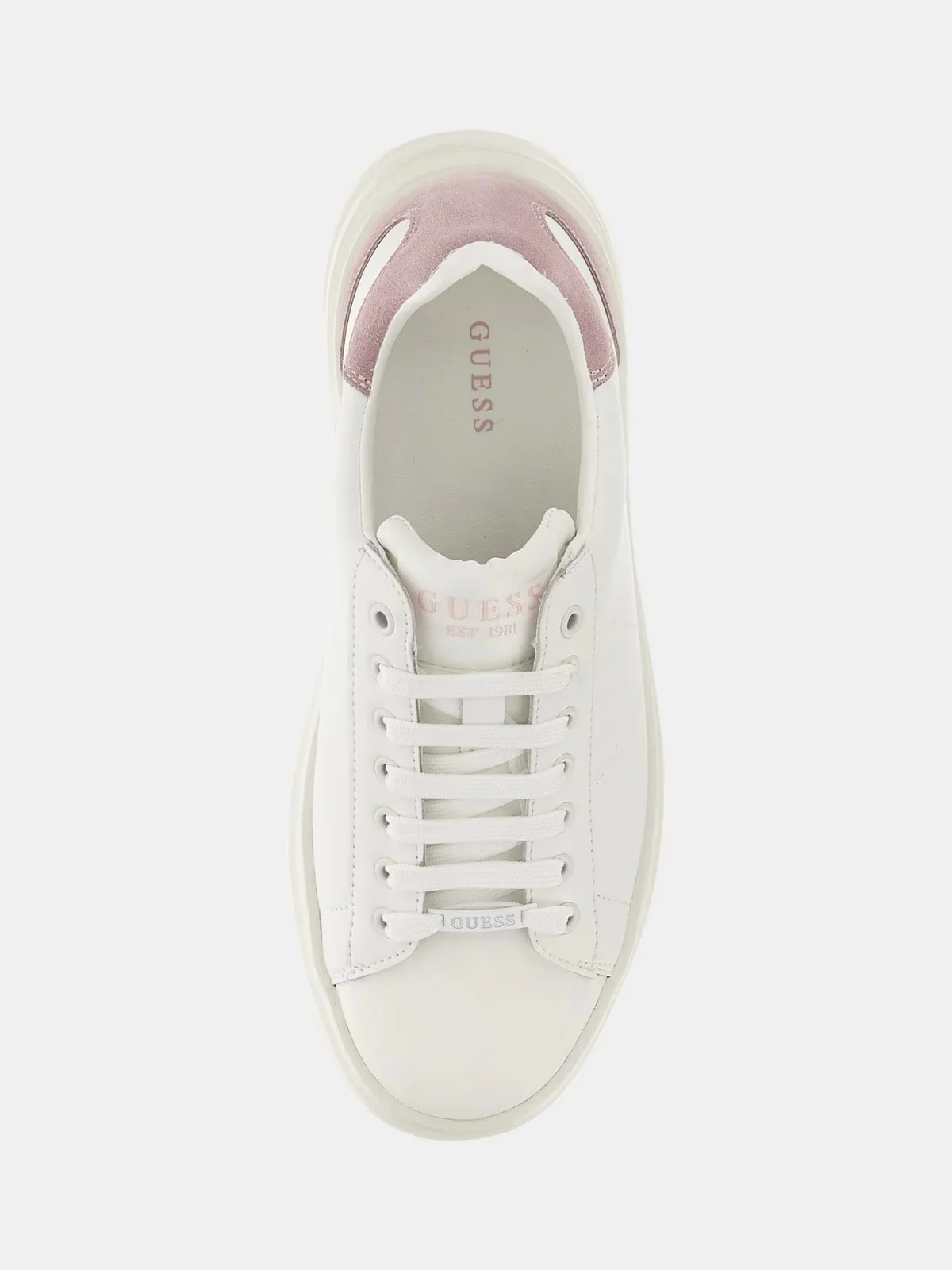GUESS Sneaker Donna Elbina FLJELB LEA12 WHIPI Bianco - Image 4