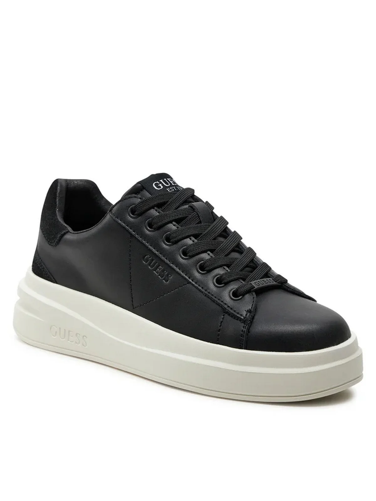 GUESS Sneaker Donna Elbina FLPVIB SUE12 BLACK BLACK - Image 7