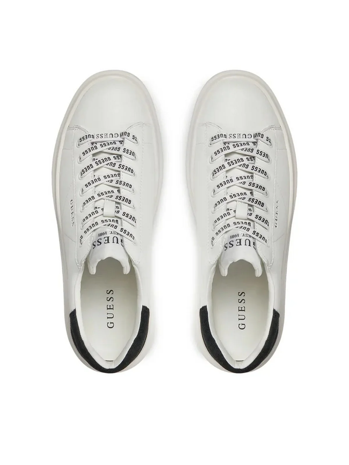 GUESS Sneaker Donna Elbina FLPVIB SUE12 WHIBK Bianco - Image 5