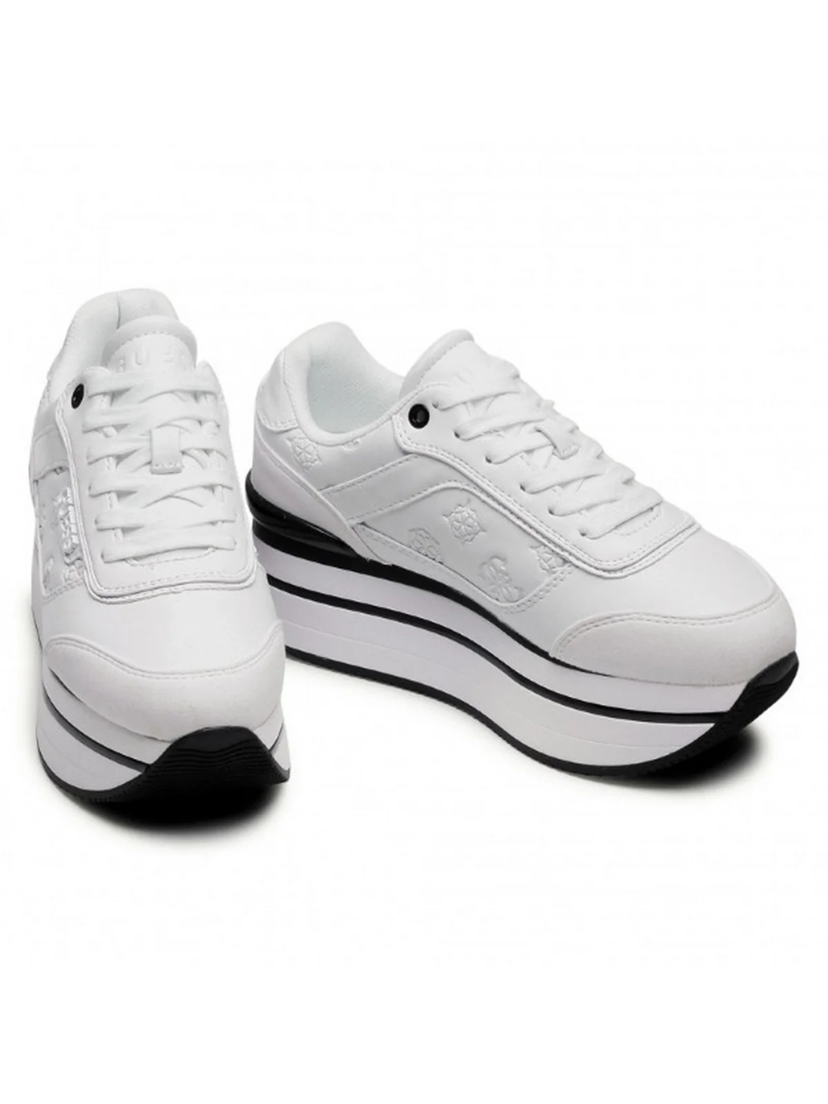 GUESS Sneaker Donna Hansin/Active Lady/Leather Lik FL5HNS PEL12 WHITE WHITE - Image 2