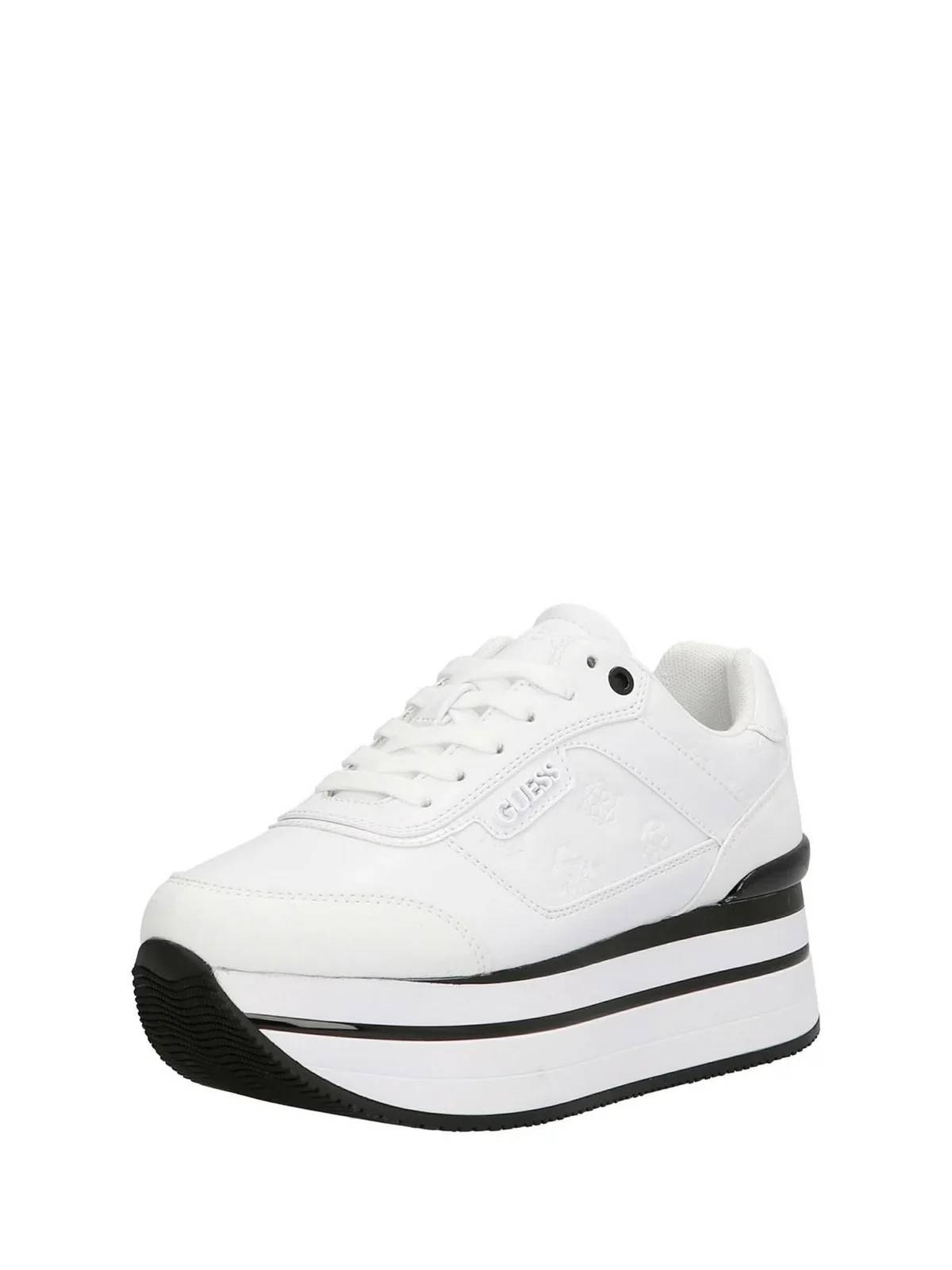 GUESS Sneaker Donna Hansin/Active Lady/Leather Lik FL5HNS PEL12 WHITE WHITE - Image 4