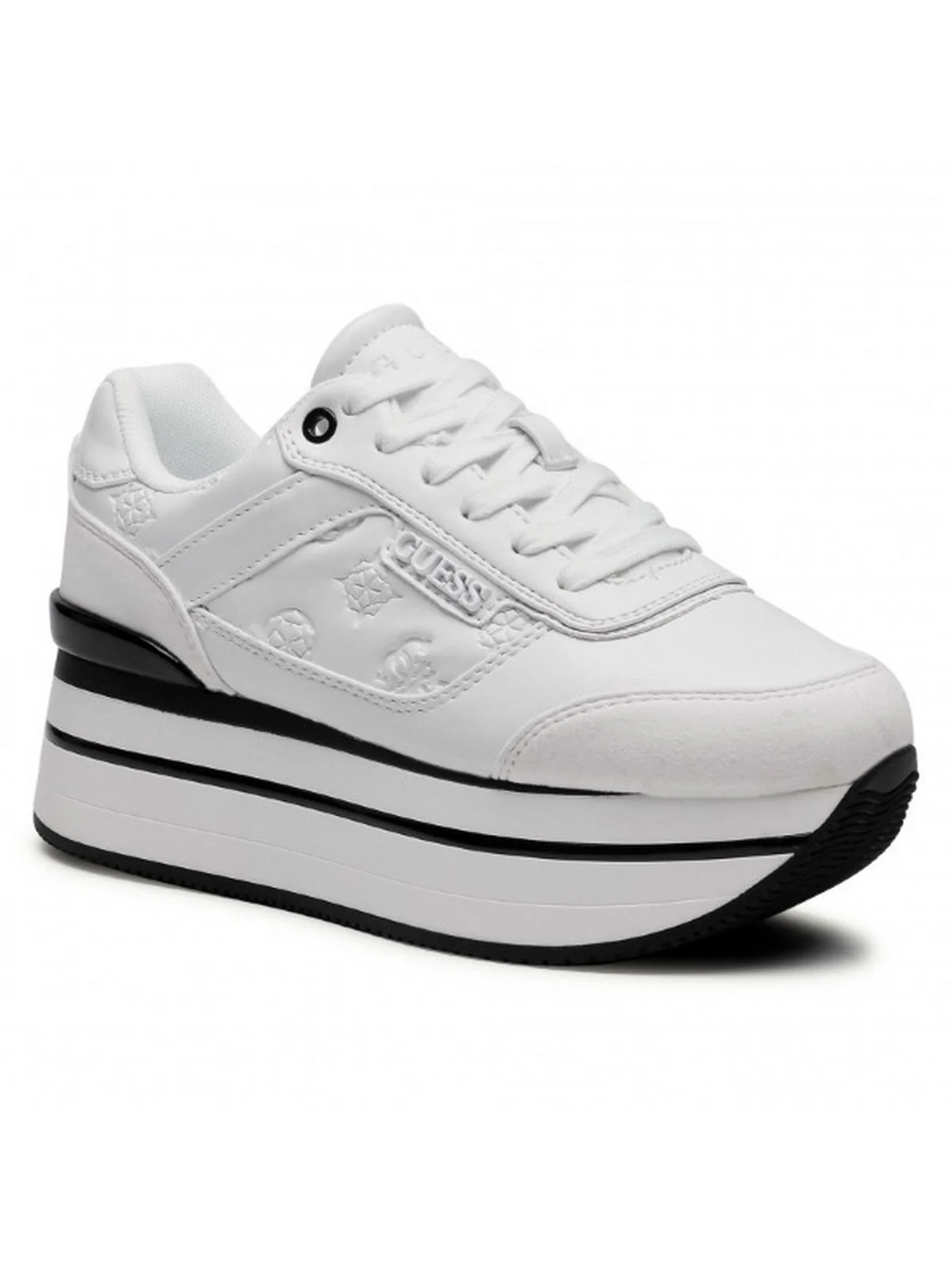 GUESS Sneaker Donna Hansin/Active Lady/Leather Lik FL5HNS PEL12 WHITE WHITE - Image 5