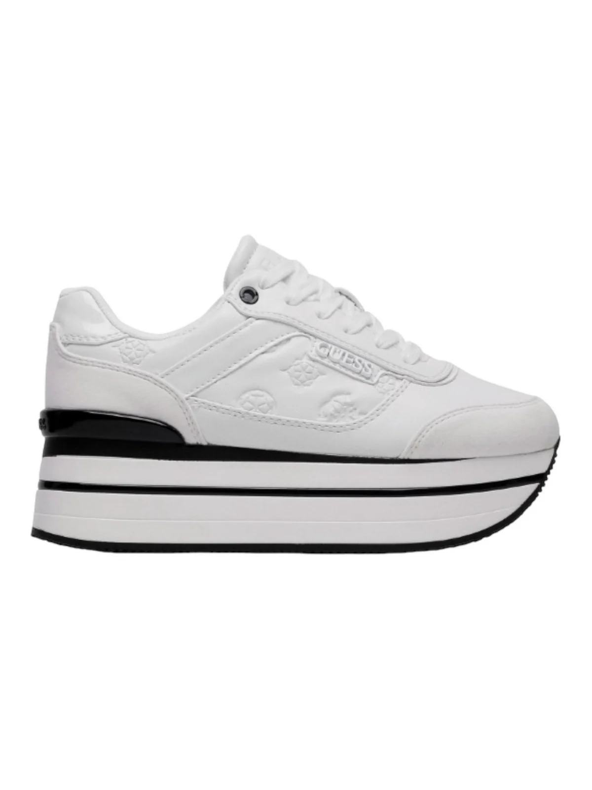 GUESS Sneaker Donna Hansin/Active Lady/Leather Lik FL5HNS PEL12 WHITE WHITE - Image 7
