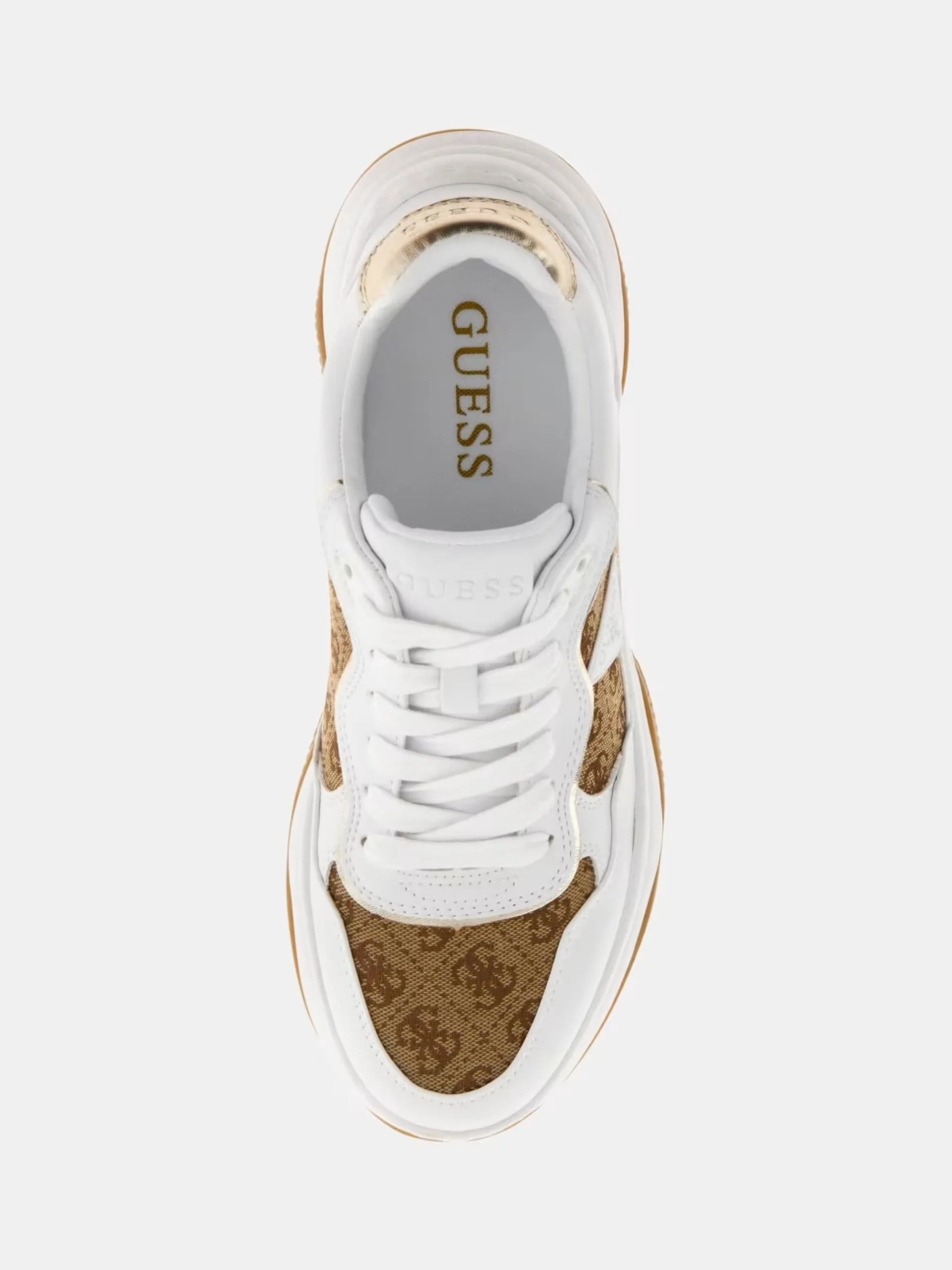 GUESS Sneaker Donna HAPYY4 FLTHP4 FAL12 BEIBR BEIGE BROWN - Image 5