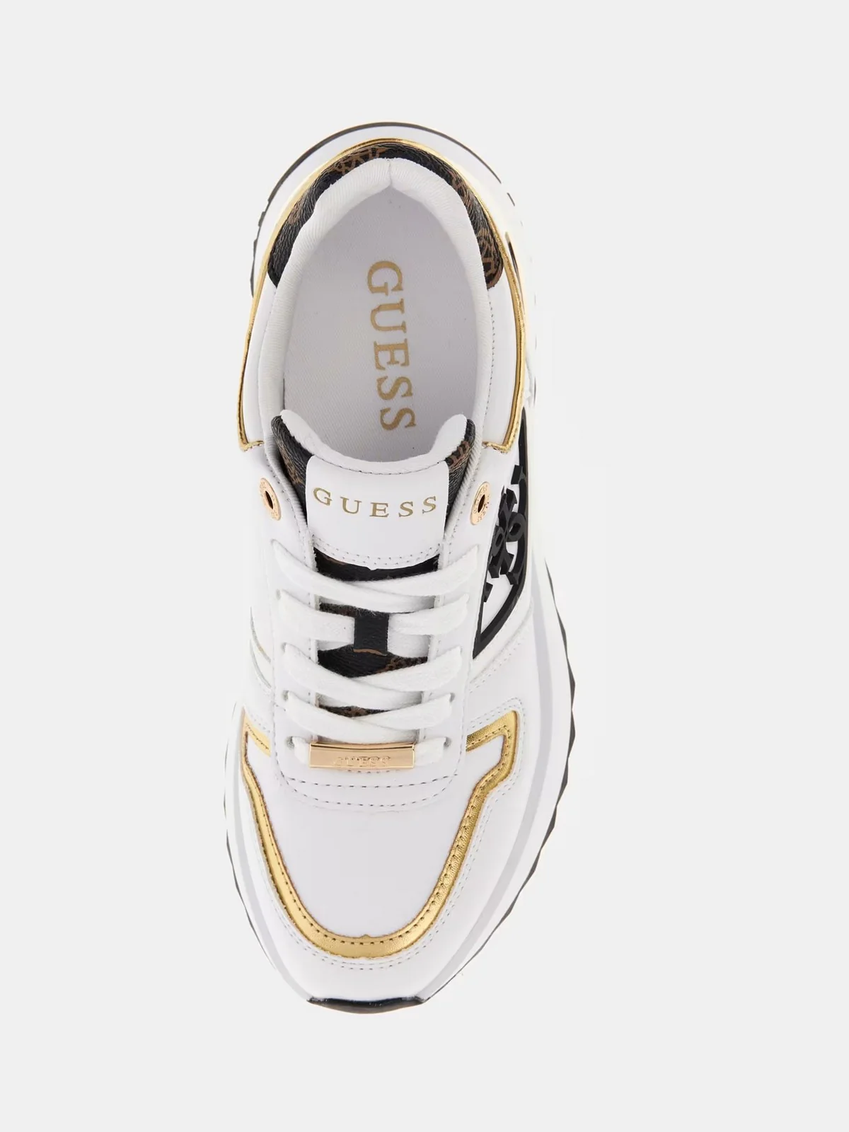 GUESS Sneaker Donna KOYAA FLJKOY ELE12 WHBRO Bianco - Image 4