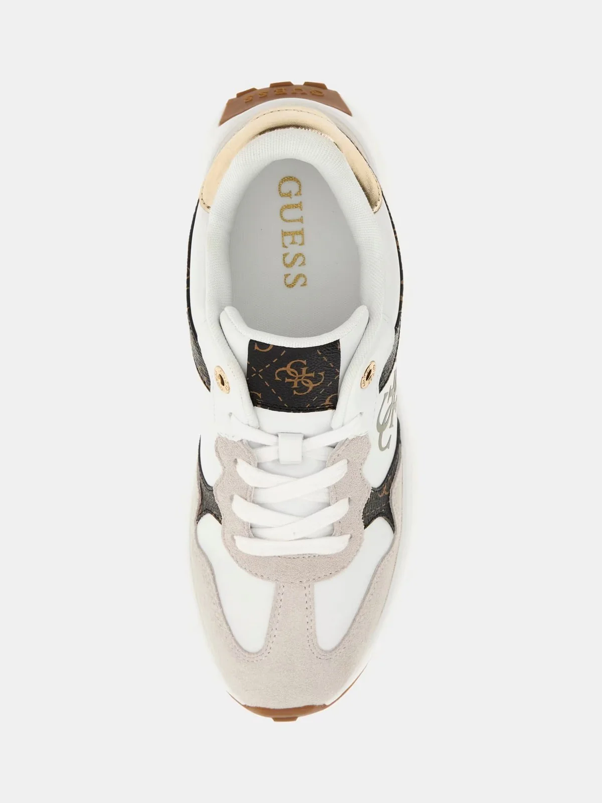 GUESS Sneaker Donna LUCKEI FLPLUC PEL12 WHIBR Bianco - Image 4