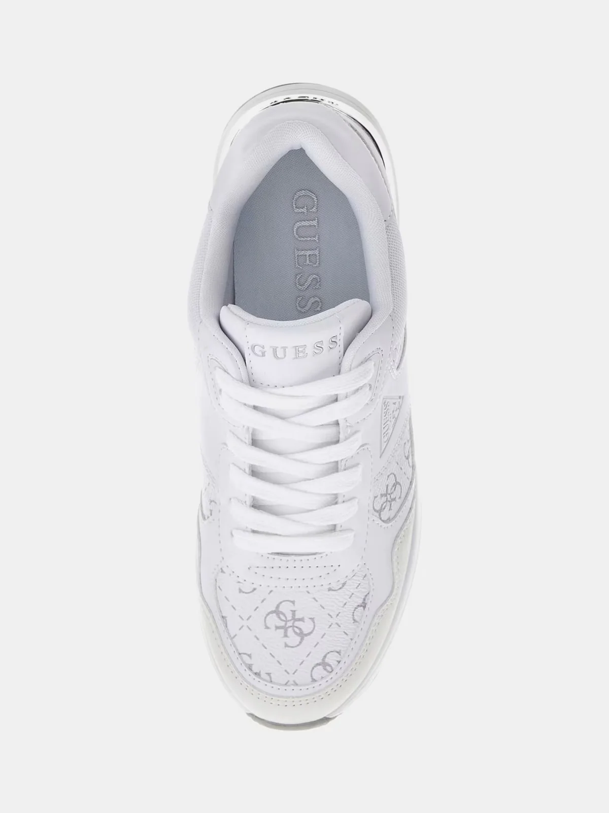 GUESS Sneaker Donna MICKAY FLFMIC ELE12 WHIGR WHITE GREY - Image 4